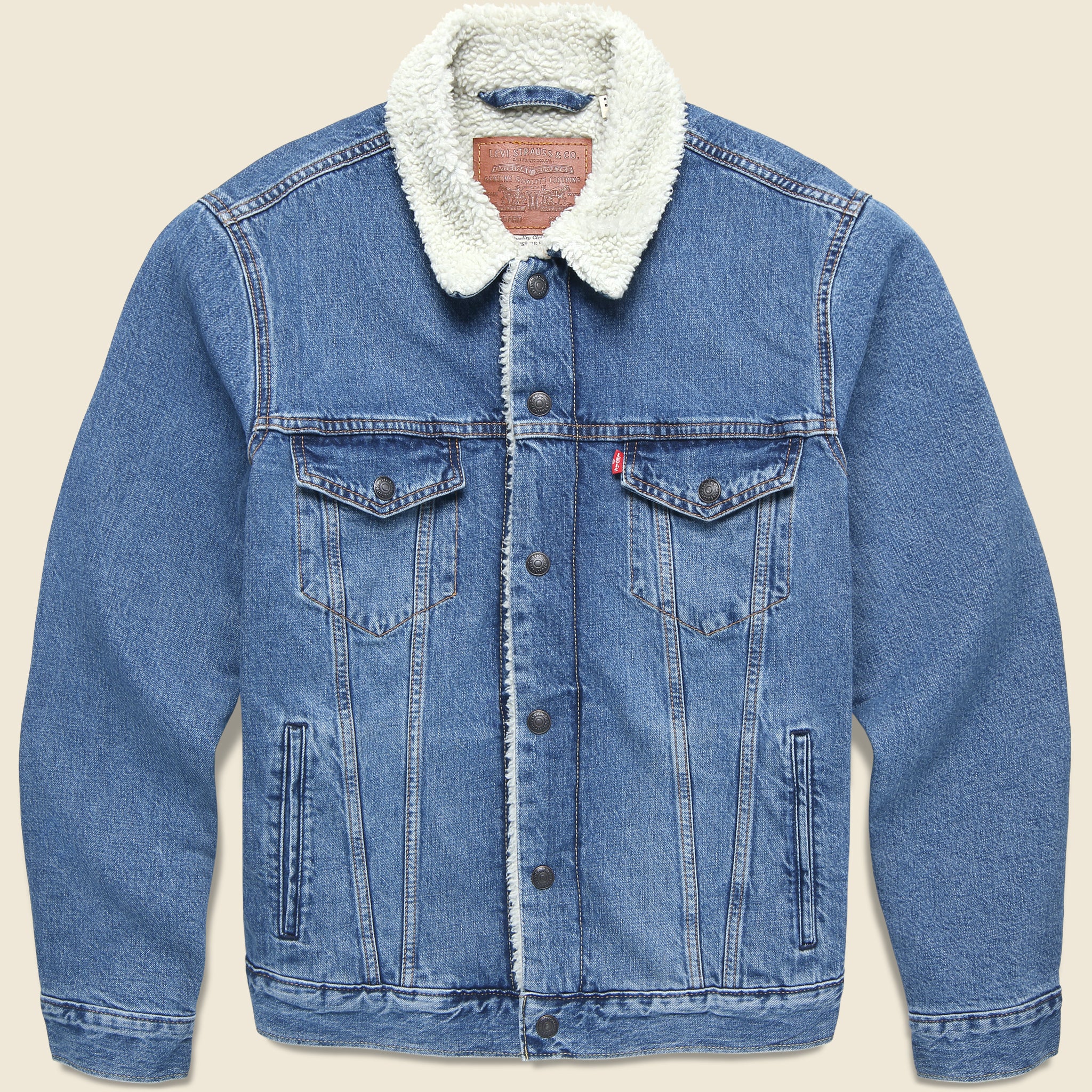 Type III Sherpa Trucker Jacket - Washed Away - Levis Premium - STAG Provisions - Outerwear - Coat / Jacket