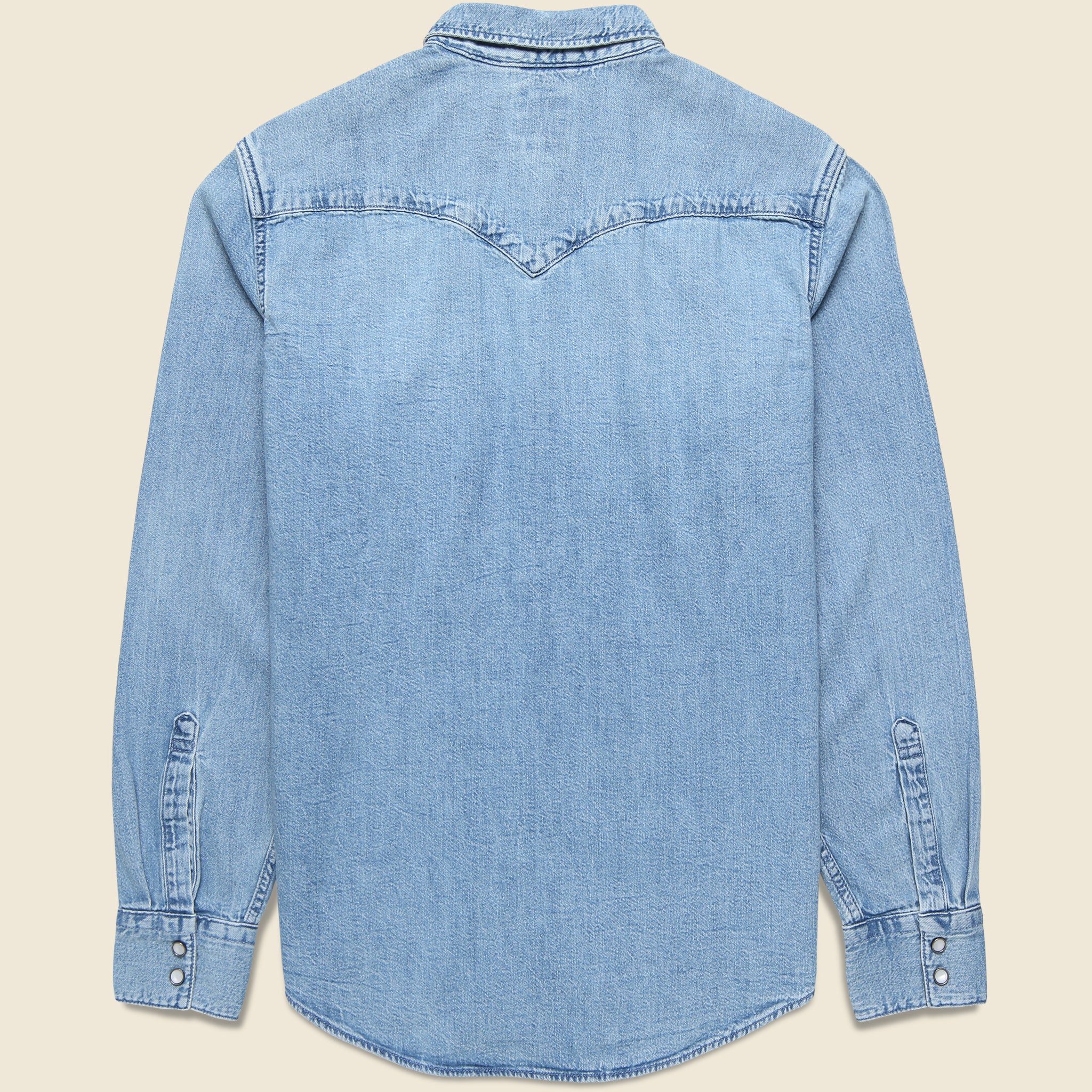 Barstow Western Shirt - Blue Mountain - Levis Premium - STAG Provisions - Tops - L/S Woven - Solid