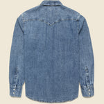 Barstow Western Shirt - Mid Wash - Levis Premium - STAG Provisions - Tops - L/S Woven - Solid