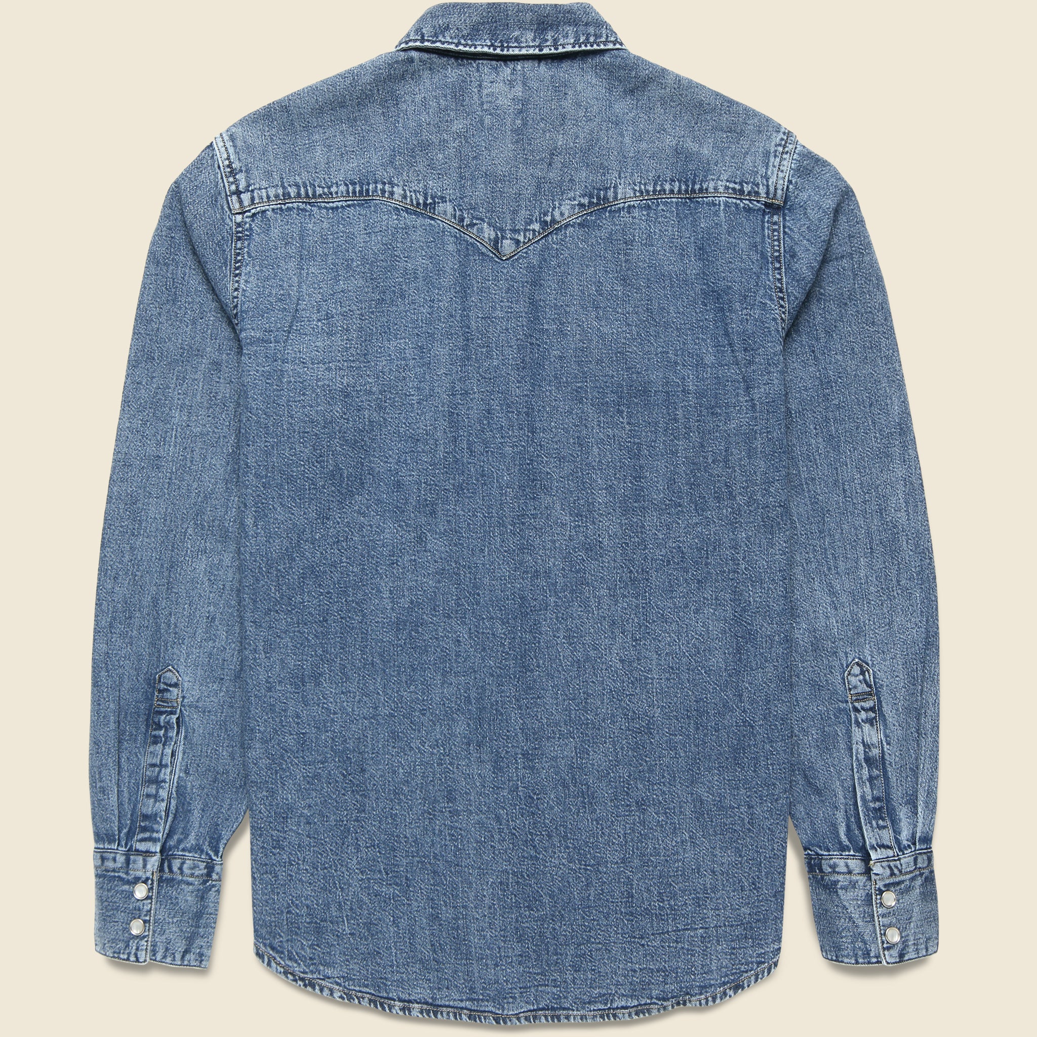 Barstow Western Shirt - Mid Wash - Levis Premium - STAG Provisions - Tops - L/S Woven - Solid