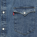 Barstow Western Shirt - Mid Wash - Levis Premium - STAG Provisions - Tops - L/S Woven - Solid