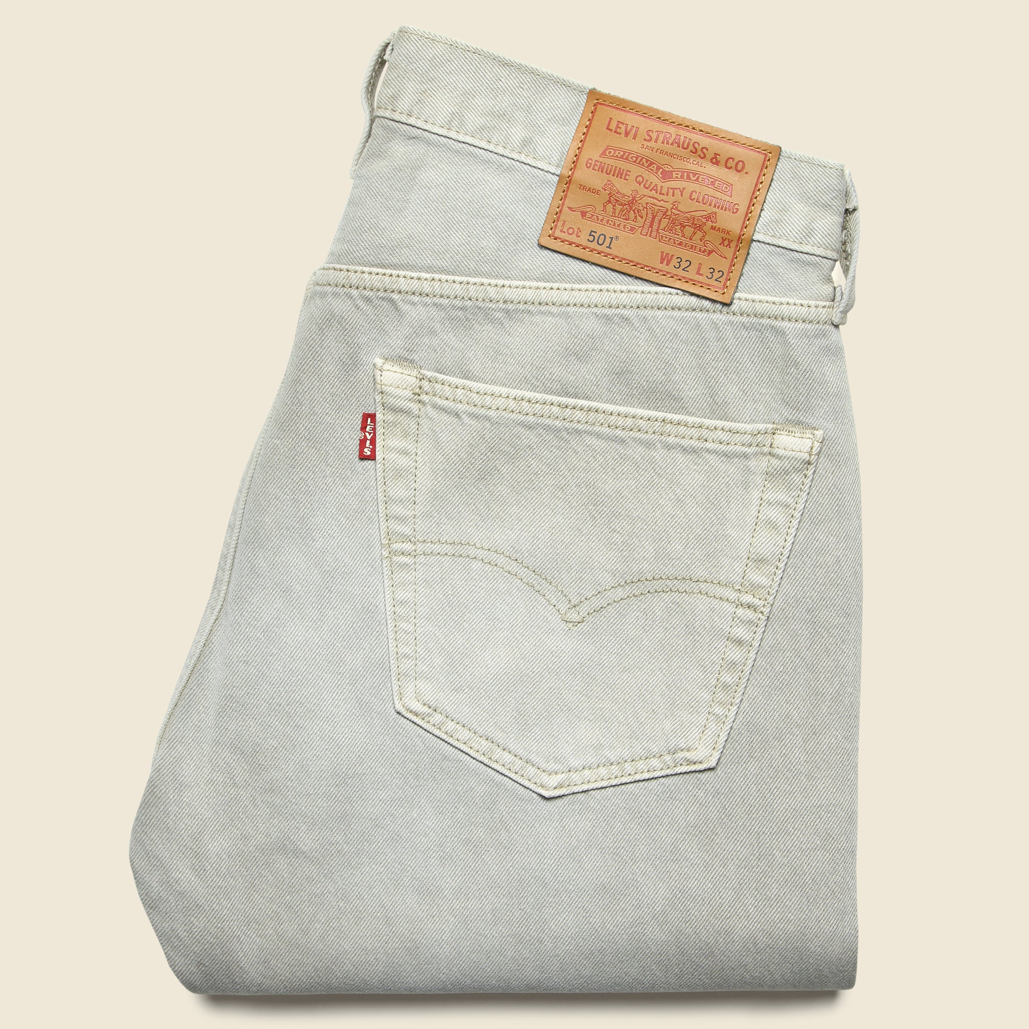 501 Original Straight Jean - Lennox Sun - Levis Premium - STAG Provisions - Pants - Denim