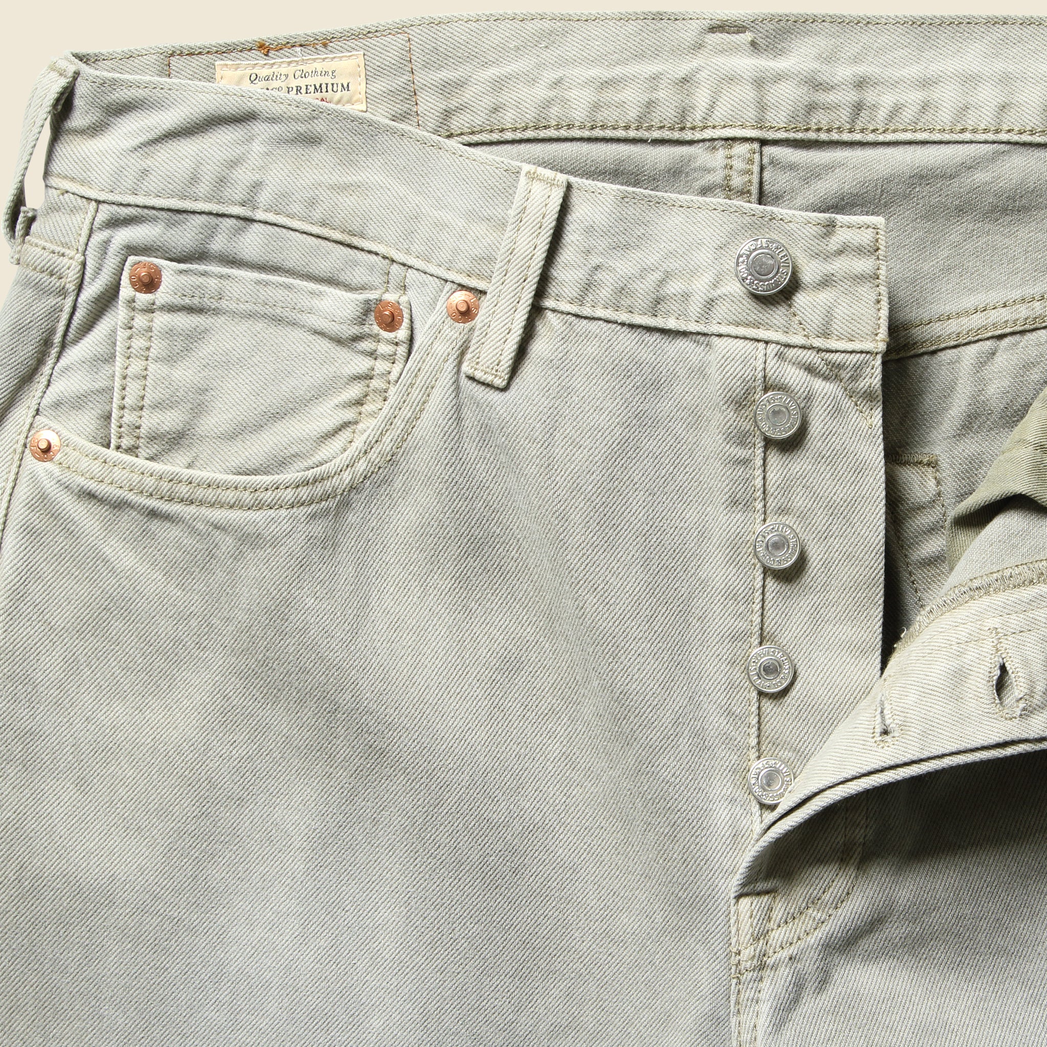501 Original Straight Jean - Lennox Sun - Levis Premium - STAG Provisions - Pants - Denim