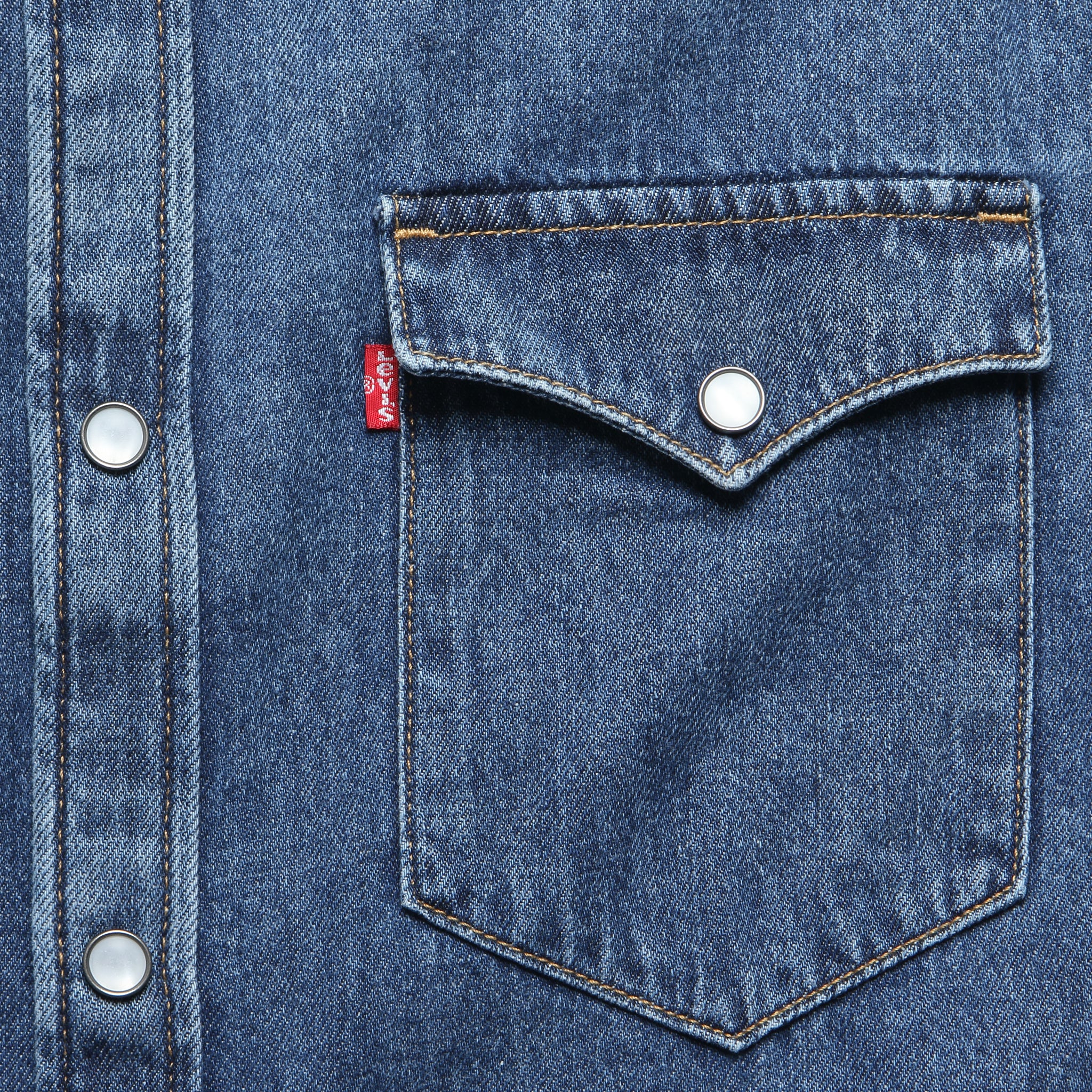 Barstow Denim Western Shirt - Standard Solucell - Levis Premium - STAG Provisions - Tops - L/S Woven - Solid