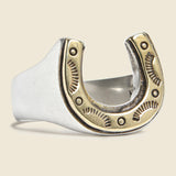 Stamped Horseshoe Ring - Silver - LHN Jewelry - STAG Provisions - Accessories - Rings