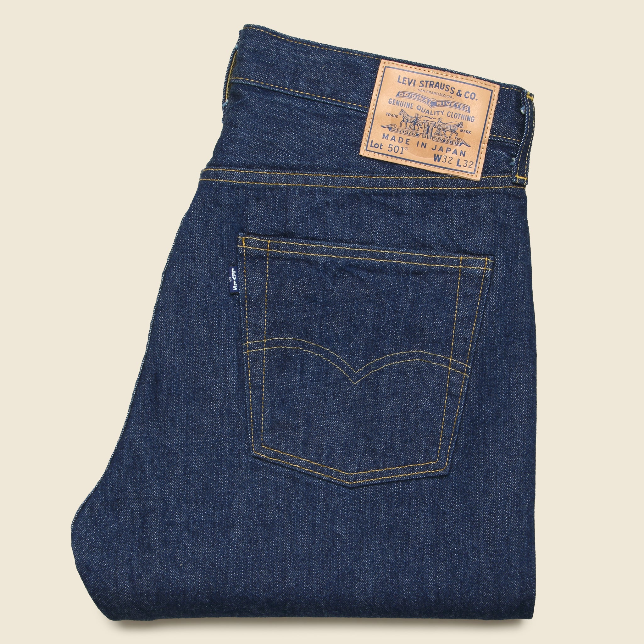 
                          1980s 501 Straight Jean - Dark Rinse - Levi's Made in Japan - STAG Provisions - Pants - Denim
                        