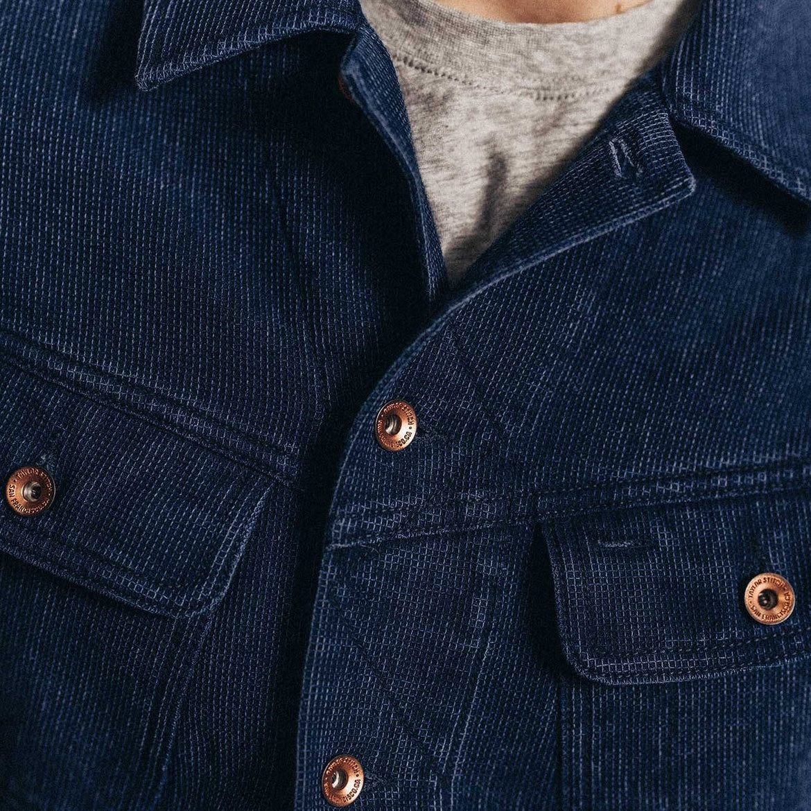 
                          Long Haul Jacket - Indigo Waffle - Taylor Stitch - STAG Provisions - Outerwear - Coat / Jacket
                        
