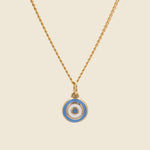 Ojos Pendant - Gold Vermeil/Sky Blue Enamel - Miansai - STAG Provisions - Accessories - Necklaces