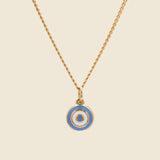 Ojos Pendant - Gold Vermeil/Sky Blue Enamel - Miansai - STAG Provisions - Accessories - Necklaces