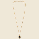 Oxen Pendant Necklace - Gold Vermeil/Black Enamel - Miansai - STAG Provisions - Accessories - Necklaces