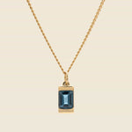 Valor Pendant - Gold Vermeil/Blue Topaz - Miansai - STAG Provisions - Accessories - Necklaces