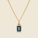 Valor Pendant - Gold Vermeil/Blue Topaz - Miansai - STAG Provisions - Accessories - Necklaces