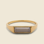 Slim Lennox Ring - Gold Vermeil/Chalcedony - Miansai - STAG Provisions - Accessories - Rings