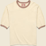 Community Football Ringer Tee - Natural - Monostereo - STAG Provisions - Tops - S/S Tee
