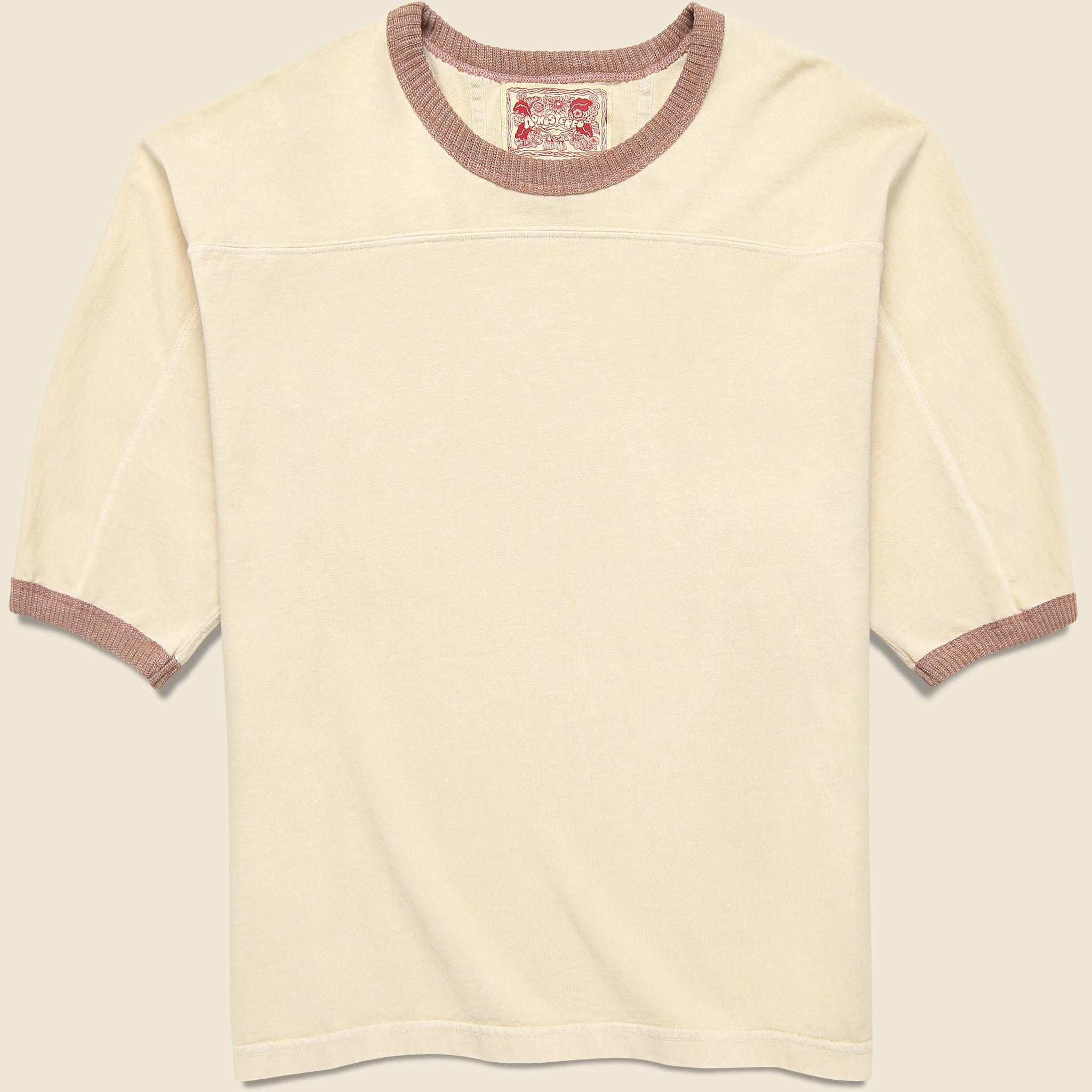 Community Football Ringer Tee - Natural - Monostereo - STAG Provisions - Tops - S/S Tee