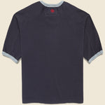 Community Football Ringer Tee - Washed Black - Monostereo - STAG Provisions - Tops - S/S Tee