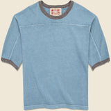 Community Ringer Football Tee - Light Blue - Monostereo - STAG Provisions - Tops - S/S Tee