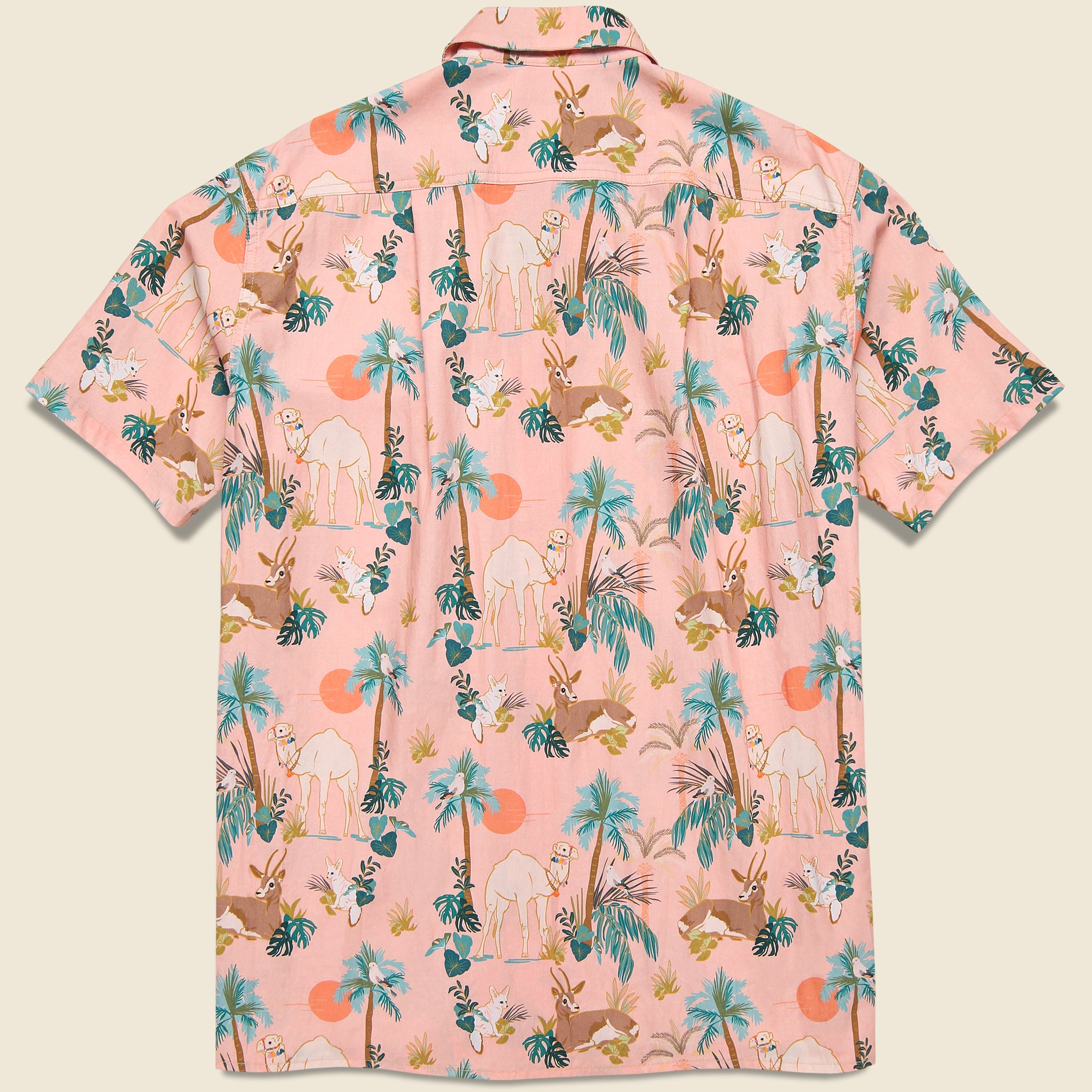 
                          50's Milano Animal Crossing Shirt - Pink - Monitaly - STAG Provisions - Tops - S/S Woven - Other Pattern
                        