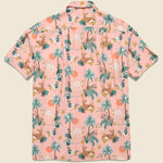 50's Milano Animal Crossing Shirt - Pink - Monitaly - STAG Provisions - Tops - S/S Woven - Other Pattern