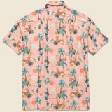 50's Milano Animal Crossing Shirt - Pink - Monitaly - STAG Provisions - Tops - S/S Woven - Other Pattern
