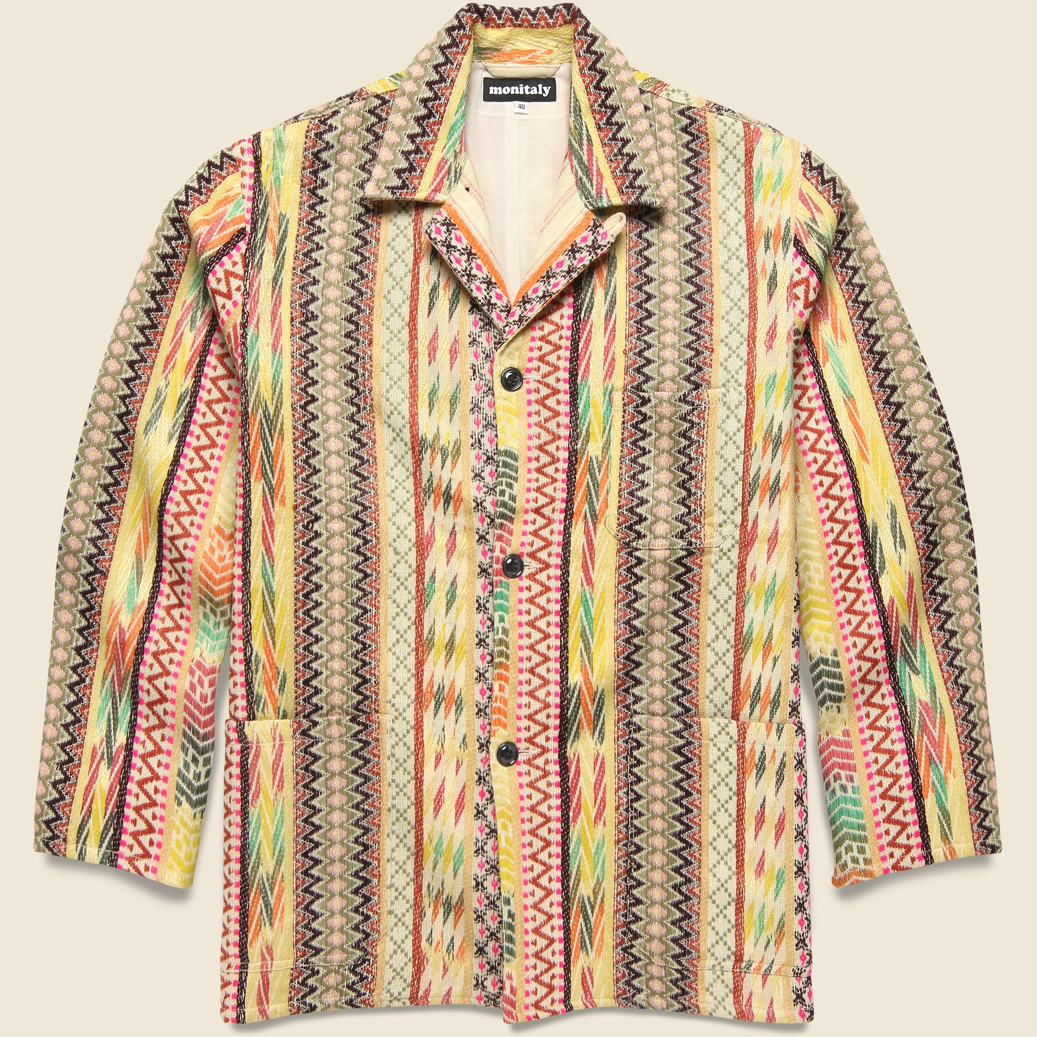 Italian Work Jacket - Jacquard Natural - Monitaly - STAG Provisions - Outerwear - Coat / Jacket