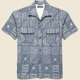 50s Milano Shirt - Squared Chambray - Monitaly - STAG Provisions - Tops - S/S Woven - Other Pattern