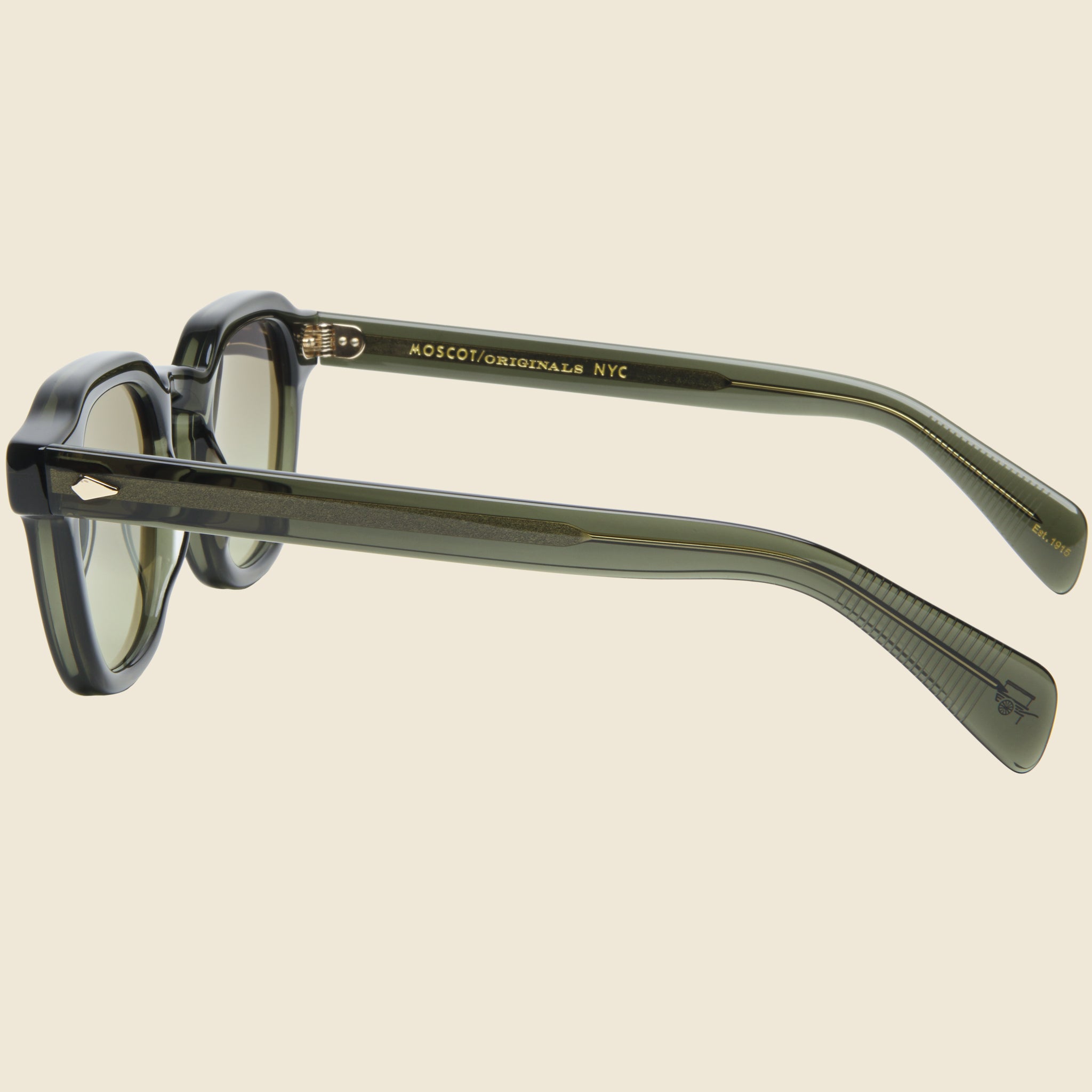 
                          Dolt 49mm - Dark Green/Forest Wood - Moscot - STAG Provisions - Accessories - Eyewear
                        