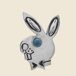 Newtive Turquoise Pin Badge - Play Bunny - Munqa - STAG Provisions - Accessories - Pins