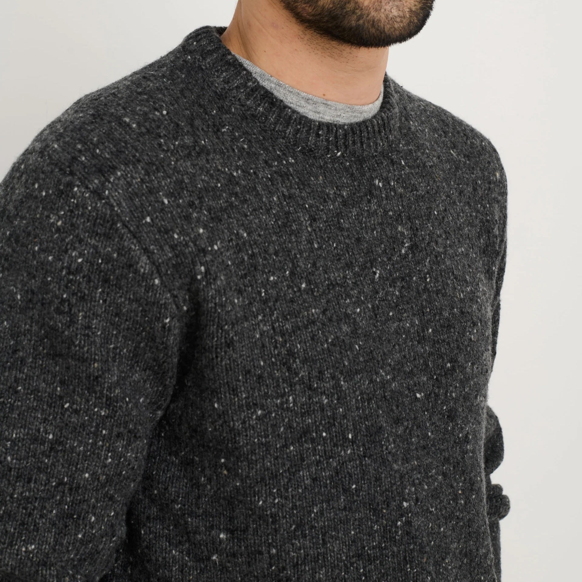
                          Donegal Wool Sweater - Charcoal - Alex Mill - STAG Provisions - Tops - Sweater
                        