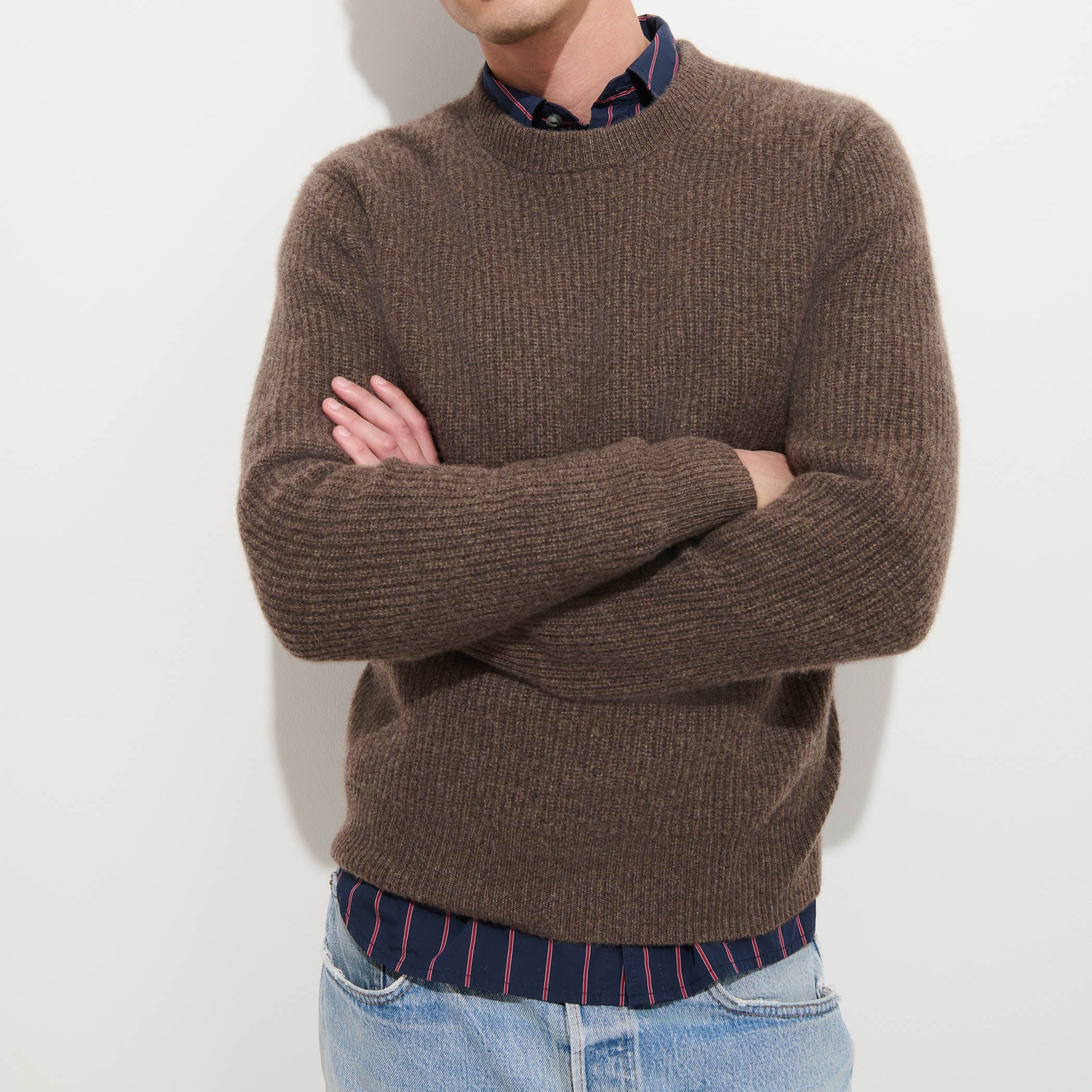 
                          Cashmere Jordan Sweater - Espresso
                        