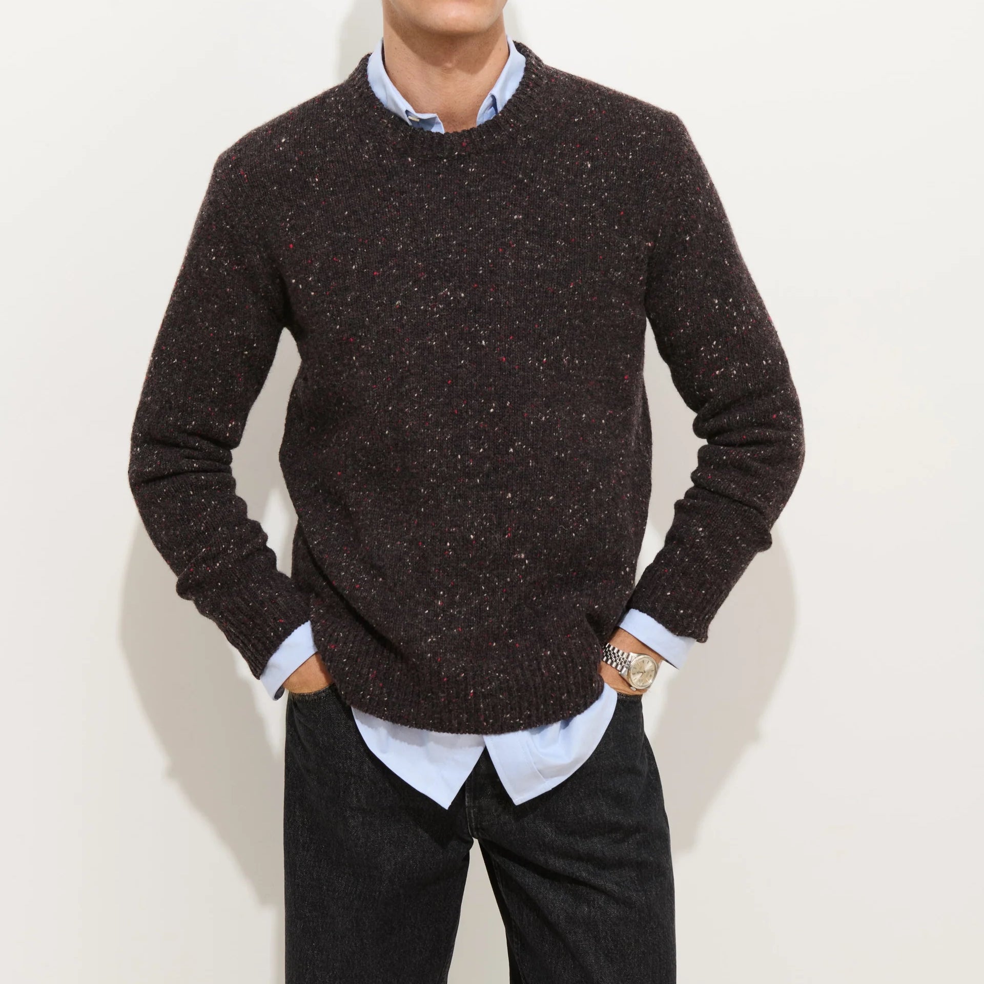 
                          Donegal Wool Sweater - Pinot Noir - Alex Mill - STAG Provisions - Tops - Sweater
                        