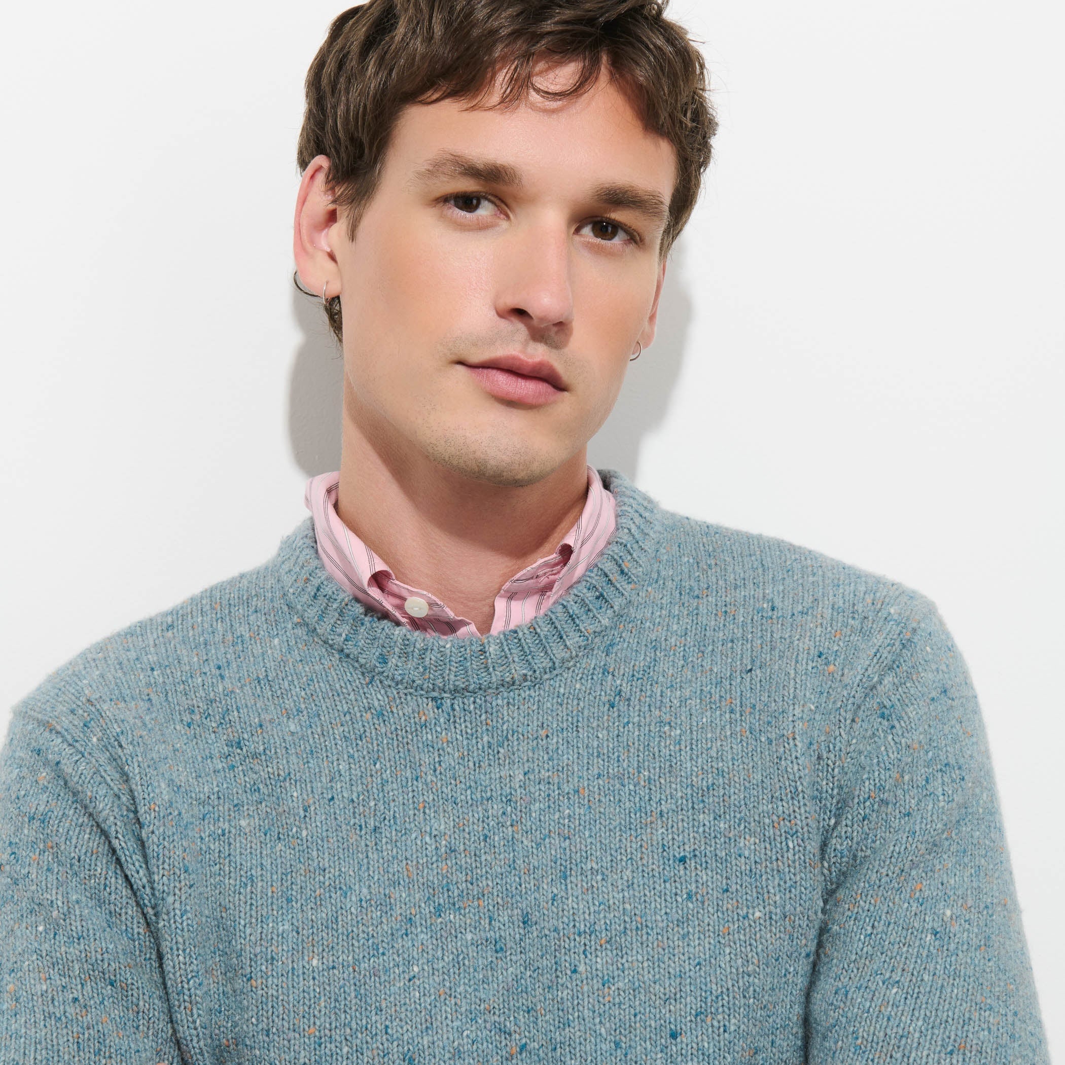 
                          Donegal Wool Sweater - Sea Mist
                        
