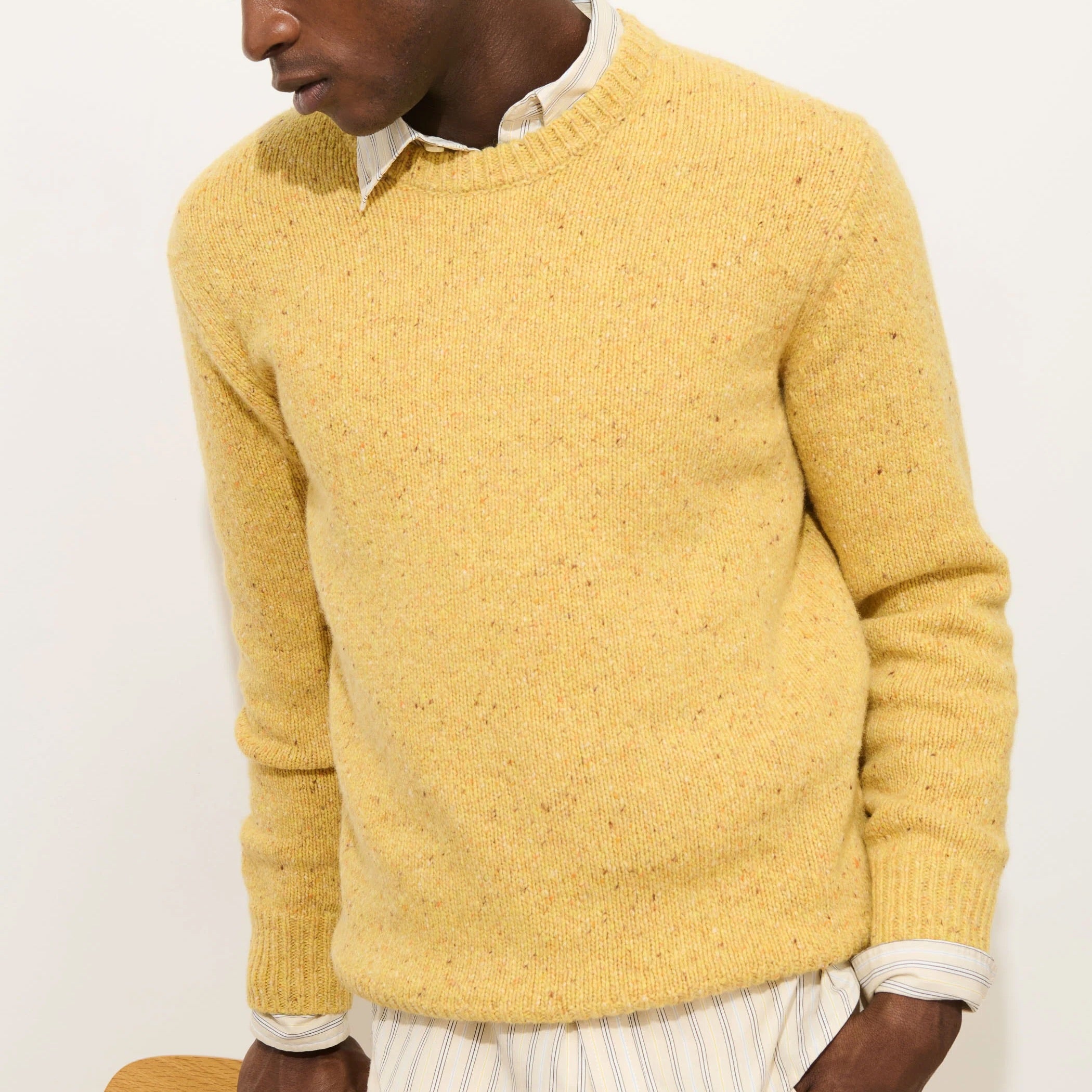 
                          Donegal Wool Sweater - Sunflower
                        