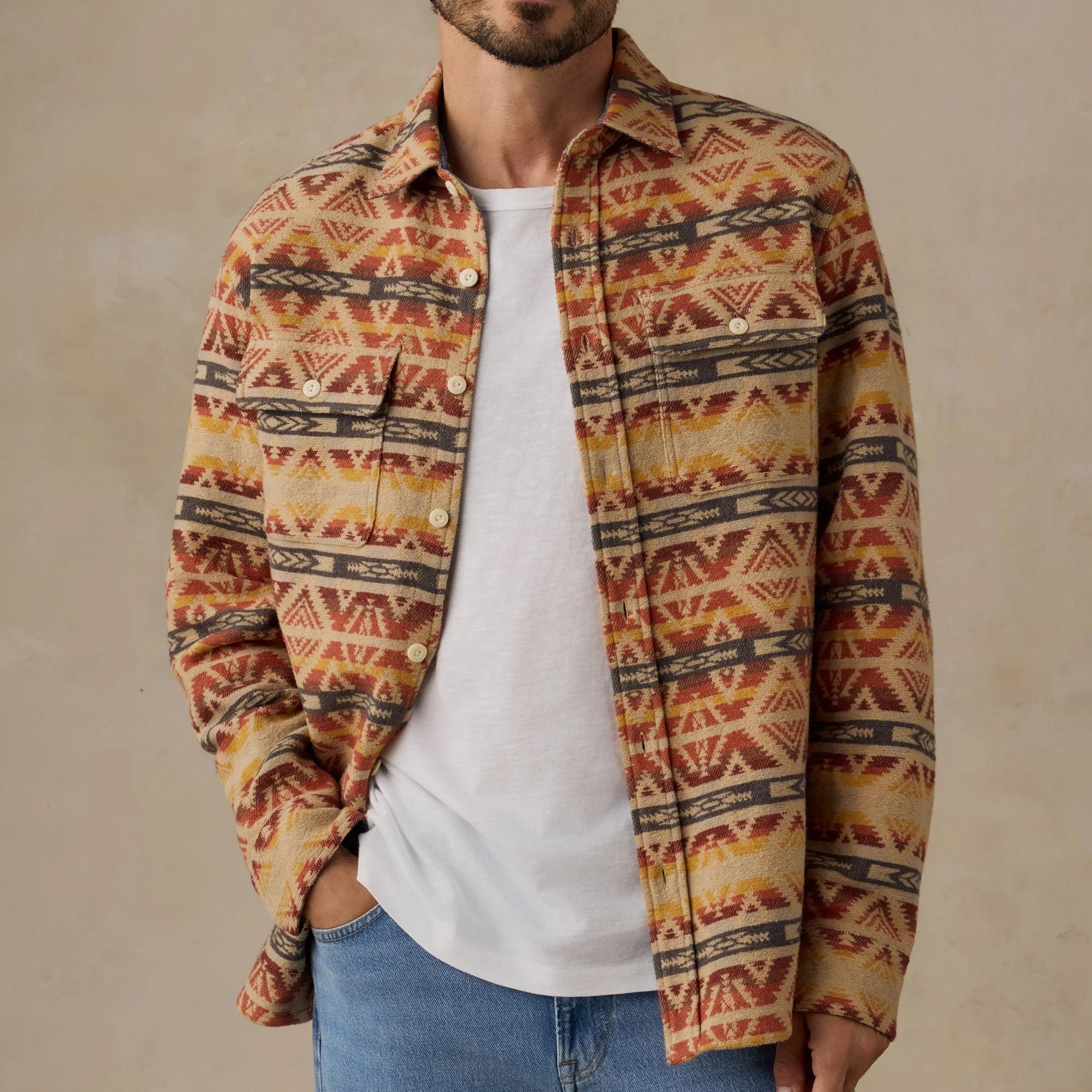 Lehi Canyon Overshirt - Uzumate - Faherty - STAG Provisions - Tops - L/S Woven - Overshirt
