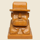 Vintage Hand-Carved Wooden Bust - Vintage - STAG Provisions - Home - Art & Accessories - Decorative Object