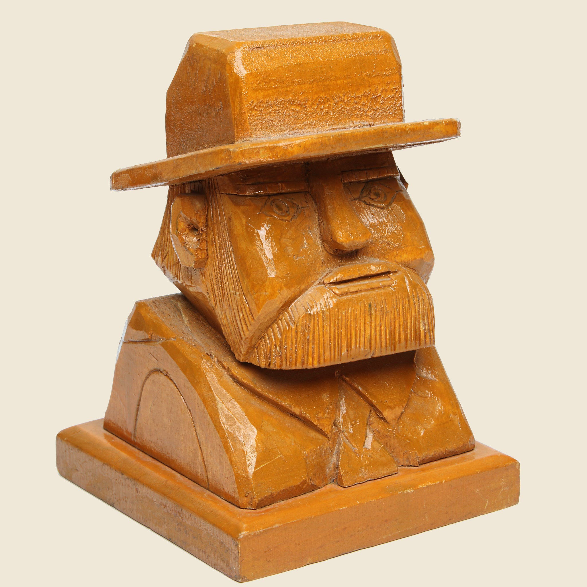 
                          Vintage Hand-Carved Wooden Bust - Vintage - STAG Provisions - Home - Art &amp; Accessories - Decorative Object
                        