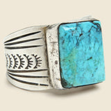 Vintage Sterling & Turquoise Cigar Band Ring - Vintage - STAG Provisions - One & Done - Accessories & Jewelry