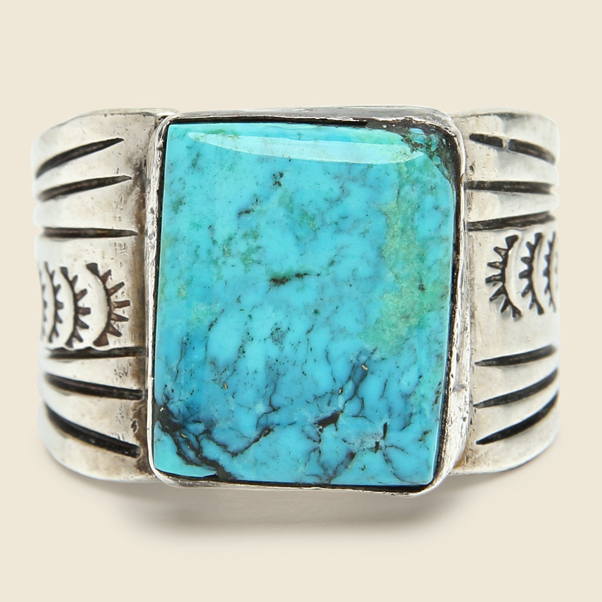 
                          Vintage Sterling &amp; Turquoise Cigar Band Ring - Vintage - STAG Provisions - One &amp; Done - Accessories &amp; Jewelry
                        