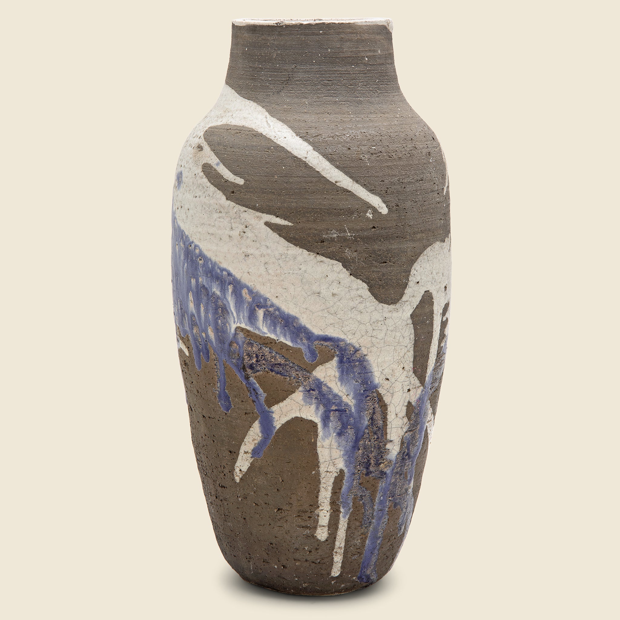 Large Hand-Glazed Studio Pottery Vase - Vintage - STAG Provisions - One & Done - Miscellaneous