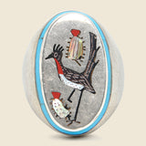 Vintage Sterling Inlaid Road Runner Ring - Vintage - STAG Provisions - One & Done - Accessories & Jewelry