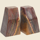 Red Jasper Bookends - Vintage - STAG Provisions - One & Done - Miscellaneous