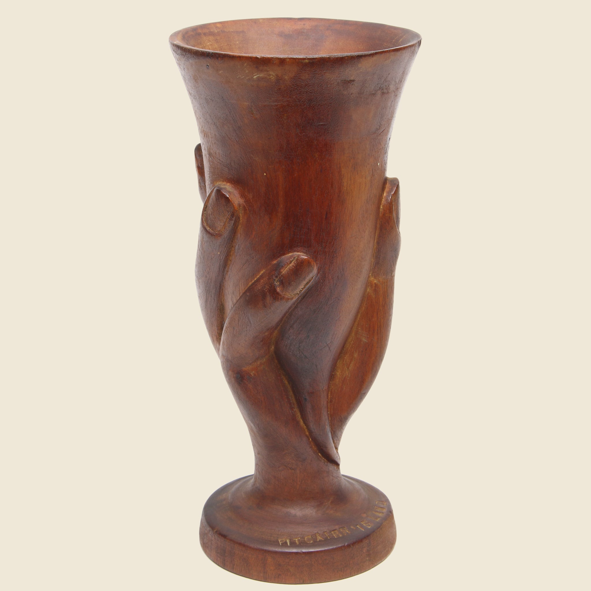 
                          Folk Art Wooden Hand Cup - Vintage - STAG Provisions - One &amp; Done - Miscellaneous
                        