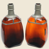 Set of Pinched Amber Decanters - Vintage - STAG Provisions - One & Done - Miscellaneous