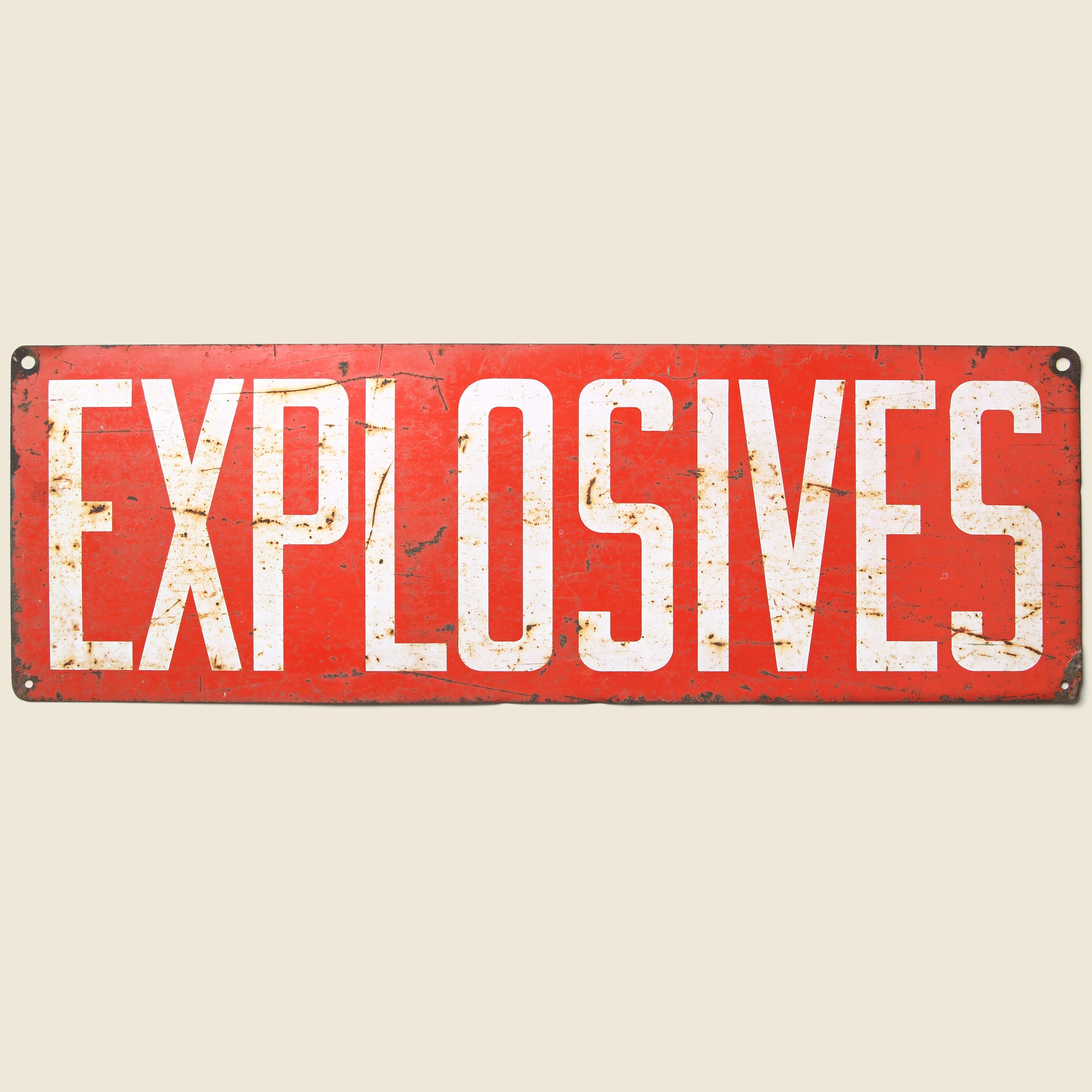 Vintage Explosives Sign - Vintage - STAG Provisions - One & Done - Art