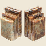 Vintage Alabaster Bookends - Vintage - STAG Provisions - One & Done - Furniture
