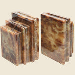 Vintage Alabaster Bookends - Vintage - STAG Provisions - One & Done - Furniture