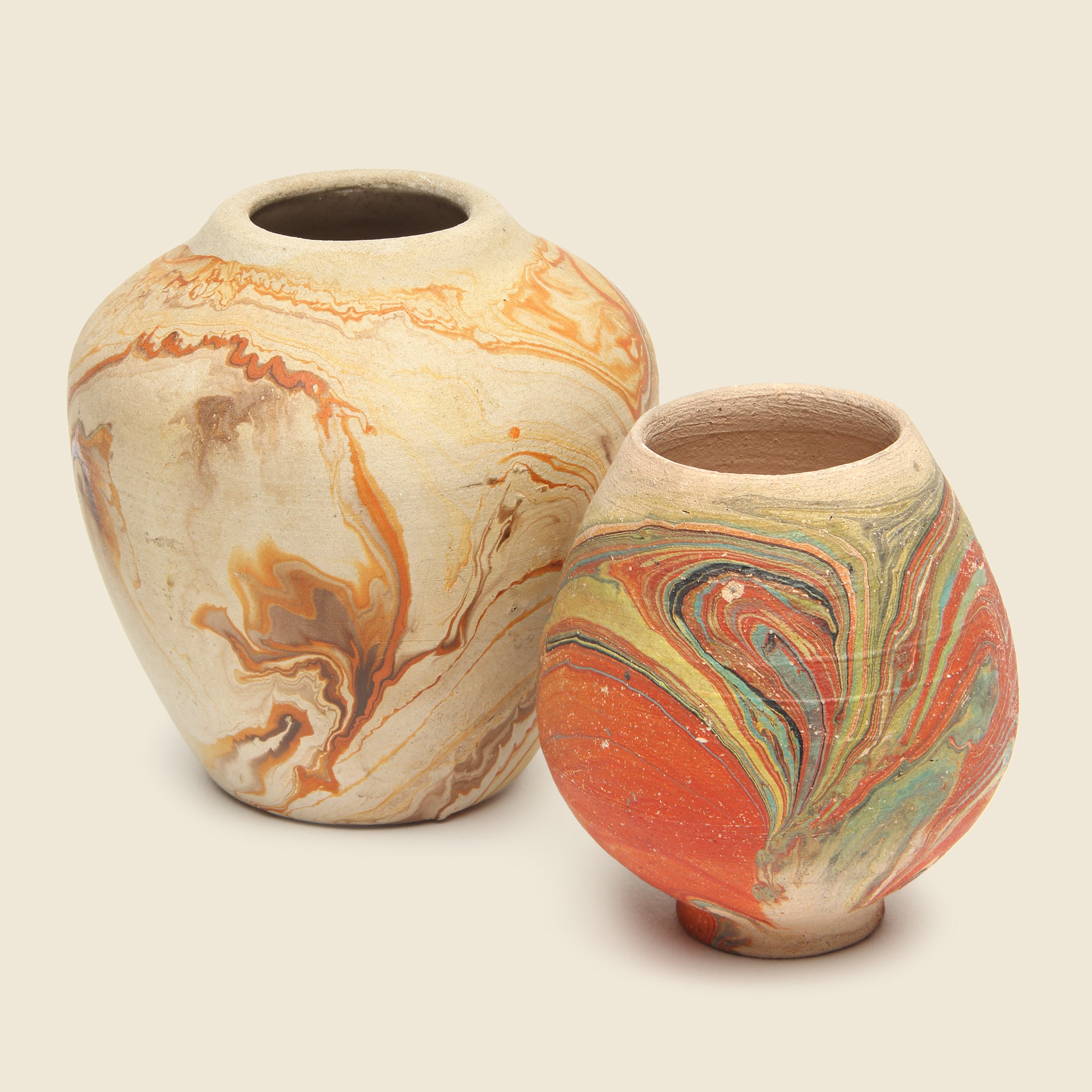 Nemadji Pottery Pair - Vintage - STAG Provisions - One & Done - Art