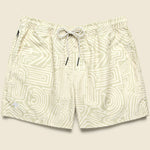 5" Swim Trunks - Cream Golconda - OAS - STAG Provisions - Shorts - Swim