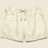 5" Swim Trunks - Cream Golconda - OAS - STAG Provisions - Shorts - Swim