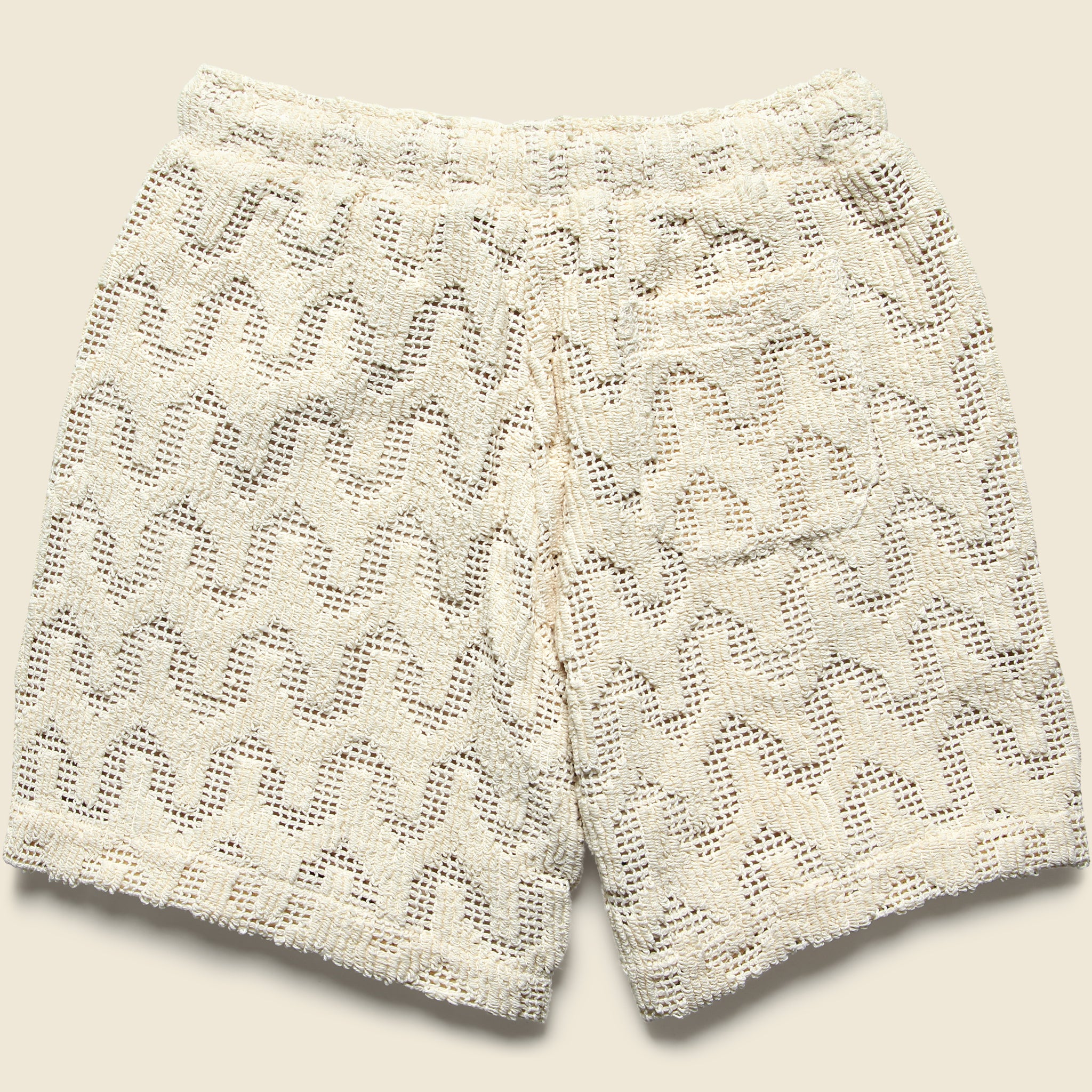 
                          7" Atlas Crochet Shorts - Ecru - OAS - STAG Provisions - Shorts - Lounge
                        